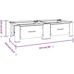 Подставка для стиральной машины VidaXL 51195 (White) Thumb