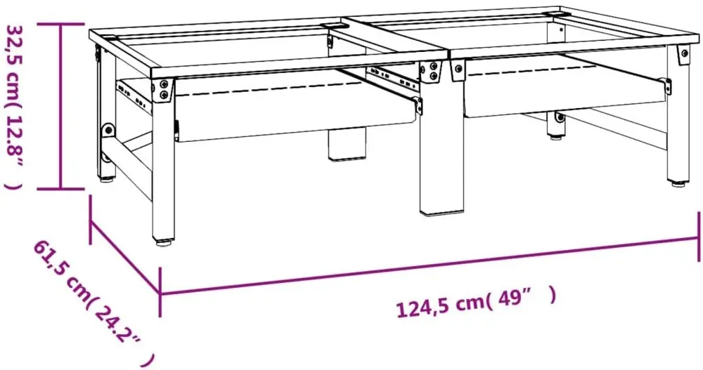 Подставка для стиральной машины VidaXL 51196 (White)