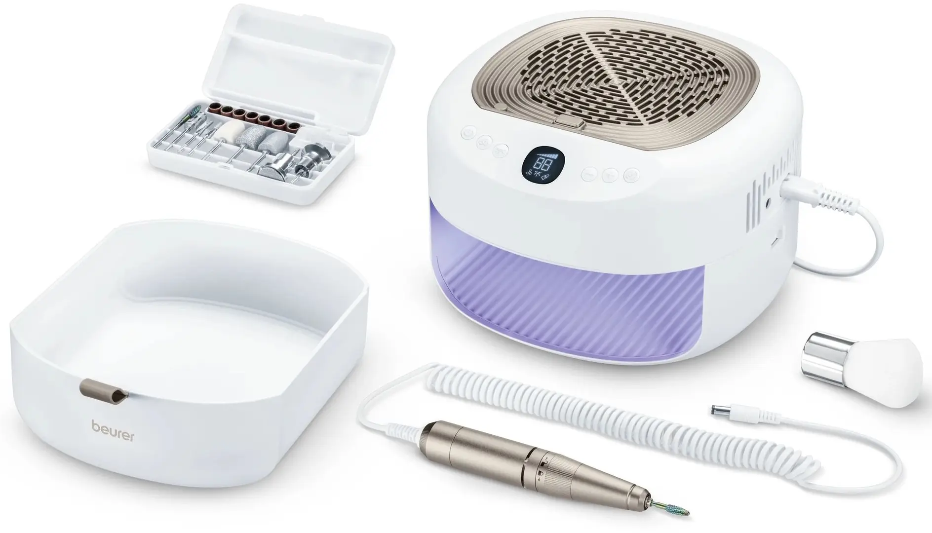 Aparat de manichiură și pedichiură Beurer StudioNails Pro MP200 (White)