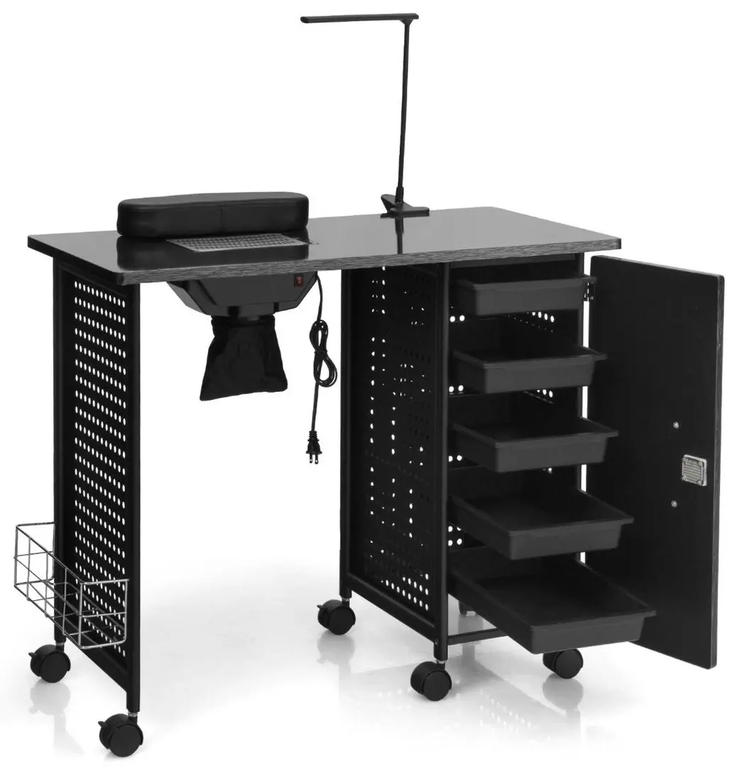 Masa pentru manichiura Costway HB86949DE-DK (Black) - 2