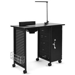Masa pentru manichiura Costway HB86949DE-DK (Black) Thumb