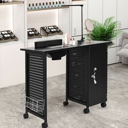 Masa pentru manichiura Costway HB86949DE-DK (Black) Thumb