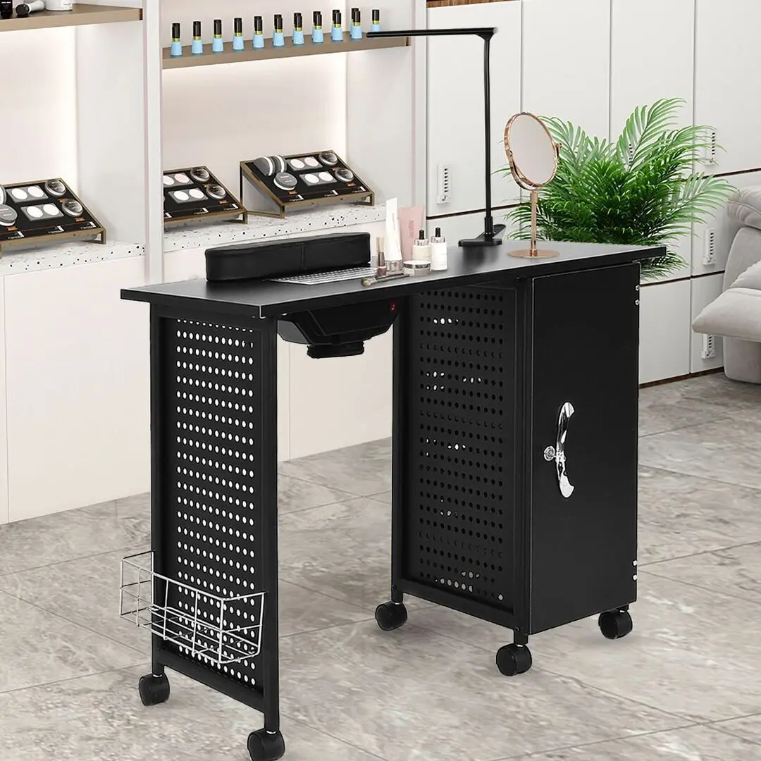 Masa pentru manichiura Costway HB86949DE-DK (Black) - 5