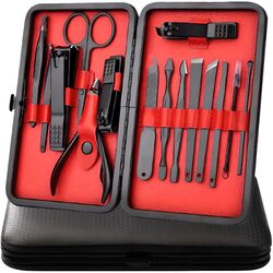 Set de manichiura si pedichiura Soulima 23232 (Black/Red)