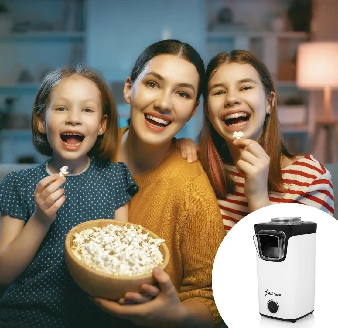 Aparat de popcorn Starcrest SPM-1100WH (White/Black)