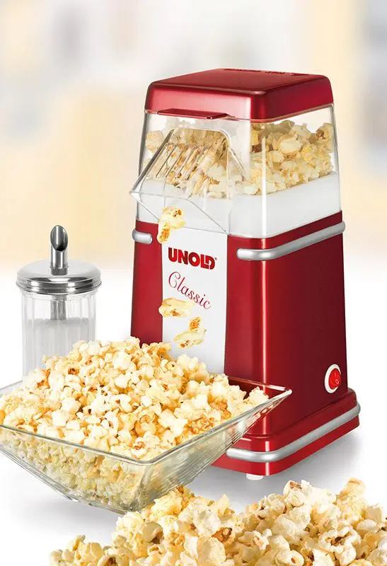 Aparat de popcorn Unold Classic (Red/Silver/White)