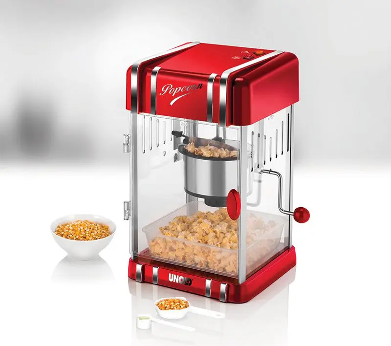 Aparat de popcorn Unold Retro (Red/Chrome)