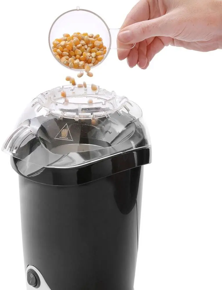 Aparat de popcorn VonShef 2013036 (Black/White)