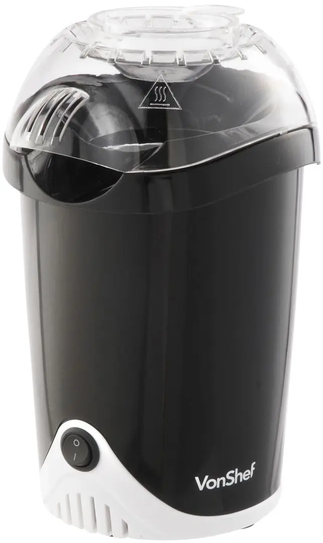 Aparat de popcorn VonShef 2013036 (Black/White)