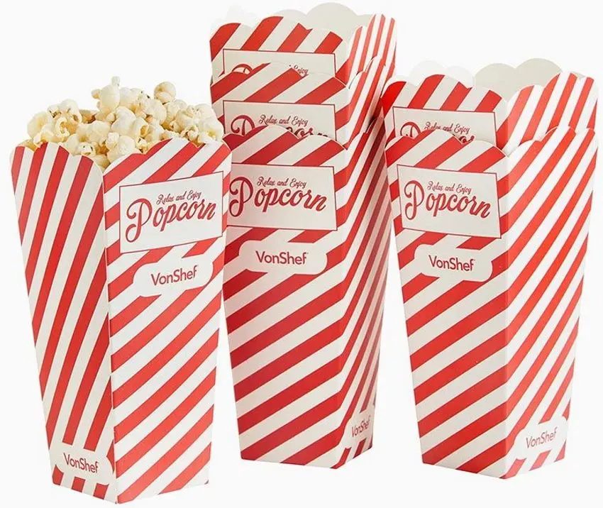 Aparat de popcorn VonShef 2013261 (Red/White)