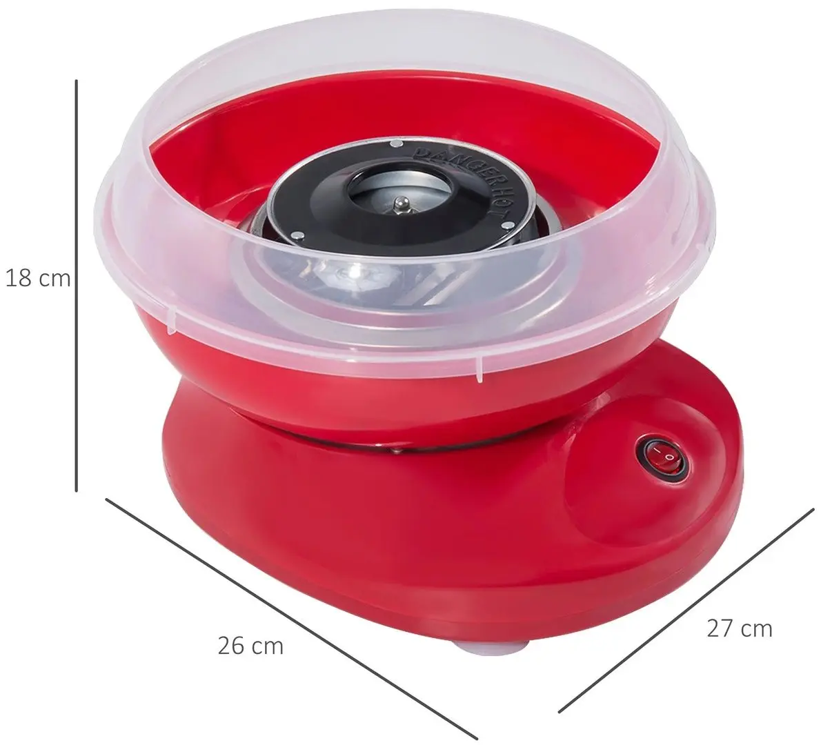 Aparat pentru vata de zahar Homcom 800-016RD (Red)