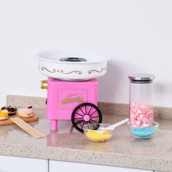 Aparat pentru vata de zahar Homcom 800-018 (Pink/White) Thumb