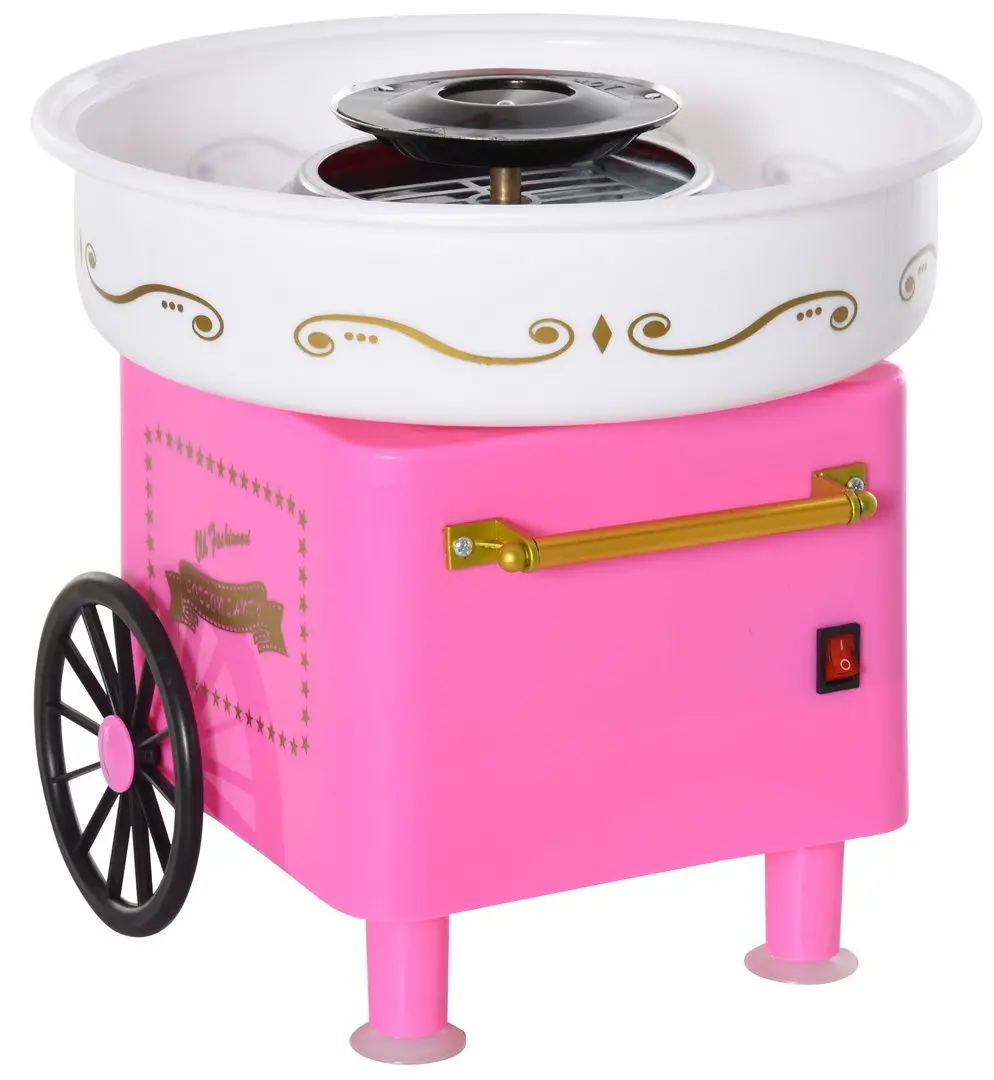 Aparat pentru vata de zahar Homcom 800-018 (Pink/White)