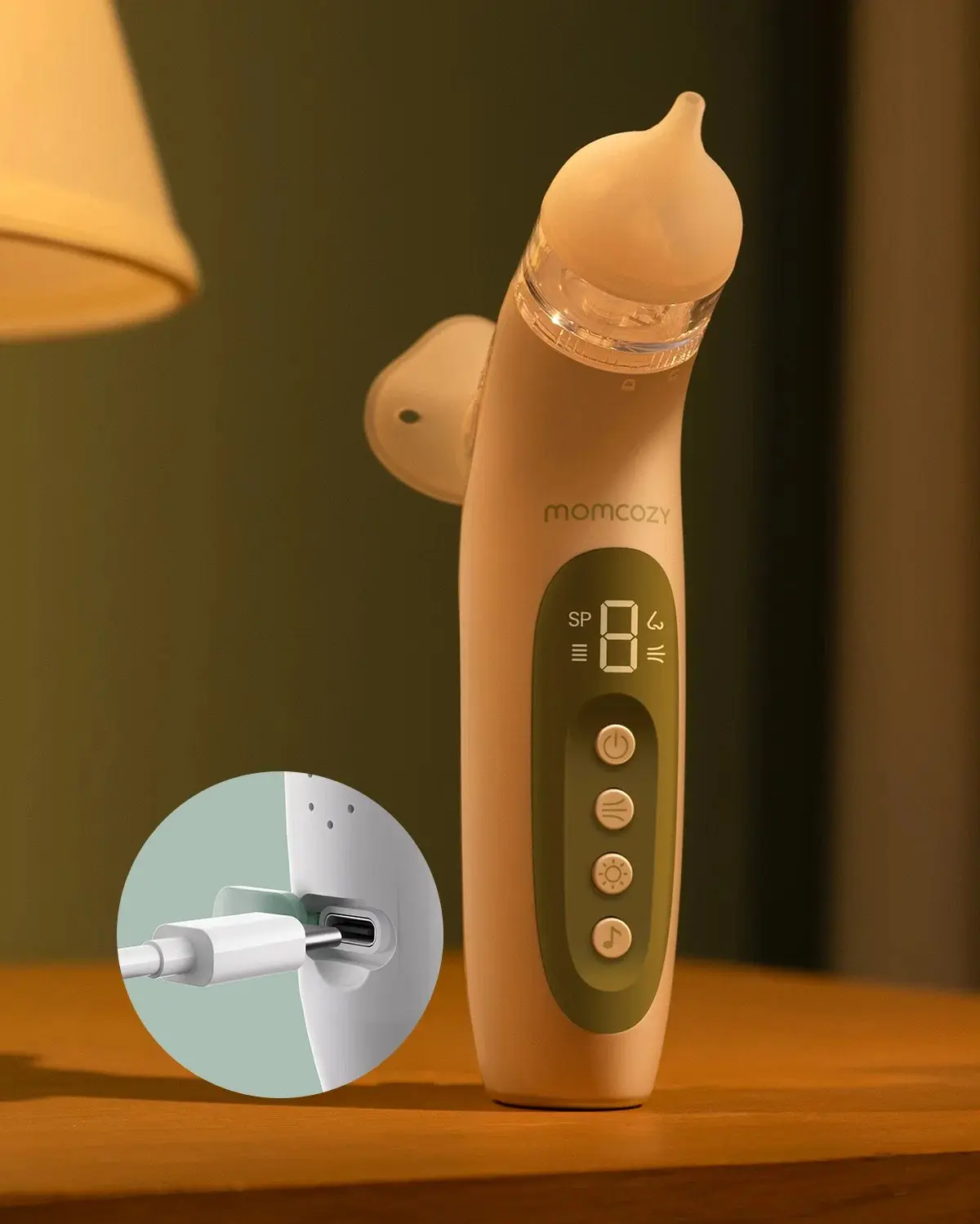 Aspirator electronic 2in1 Momcozy BreezyClear (White/Green) - 2