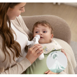 Aspirator electronic 2in1 Momcozy BreezyClear (White/Green) Thumb