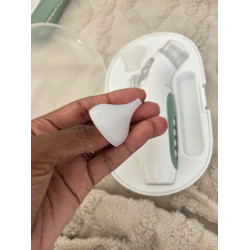 Aspirator electronic 2in1 Momcozy BreezyClear (White/Green) Thumb