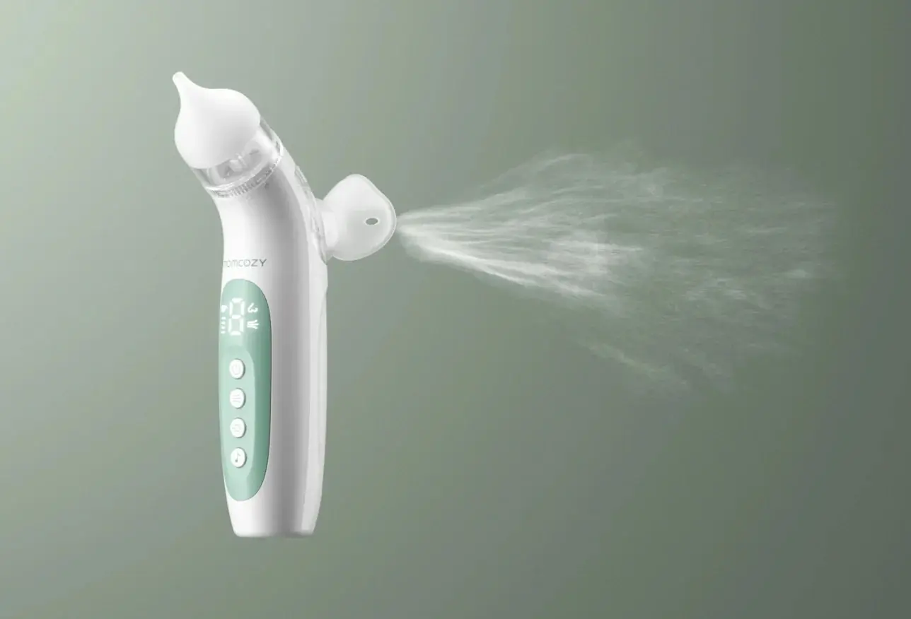 Aspirator electronic 2in1 Momcozy BreezyClear (White/Green) - 8