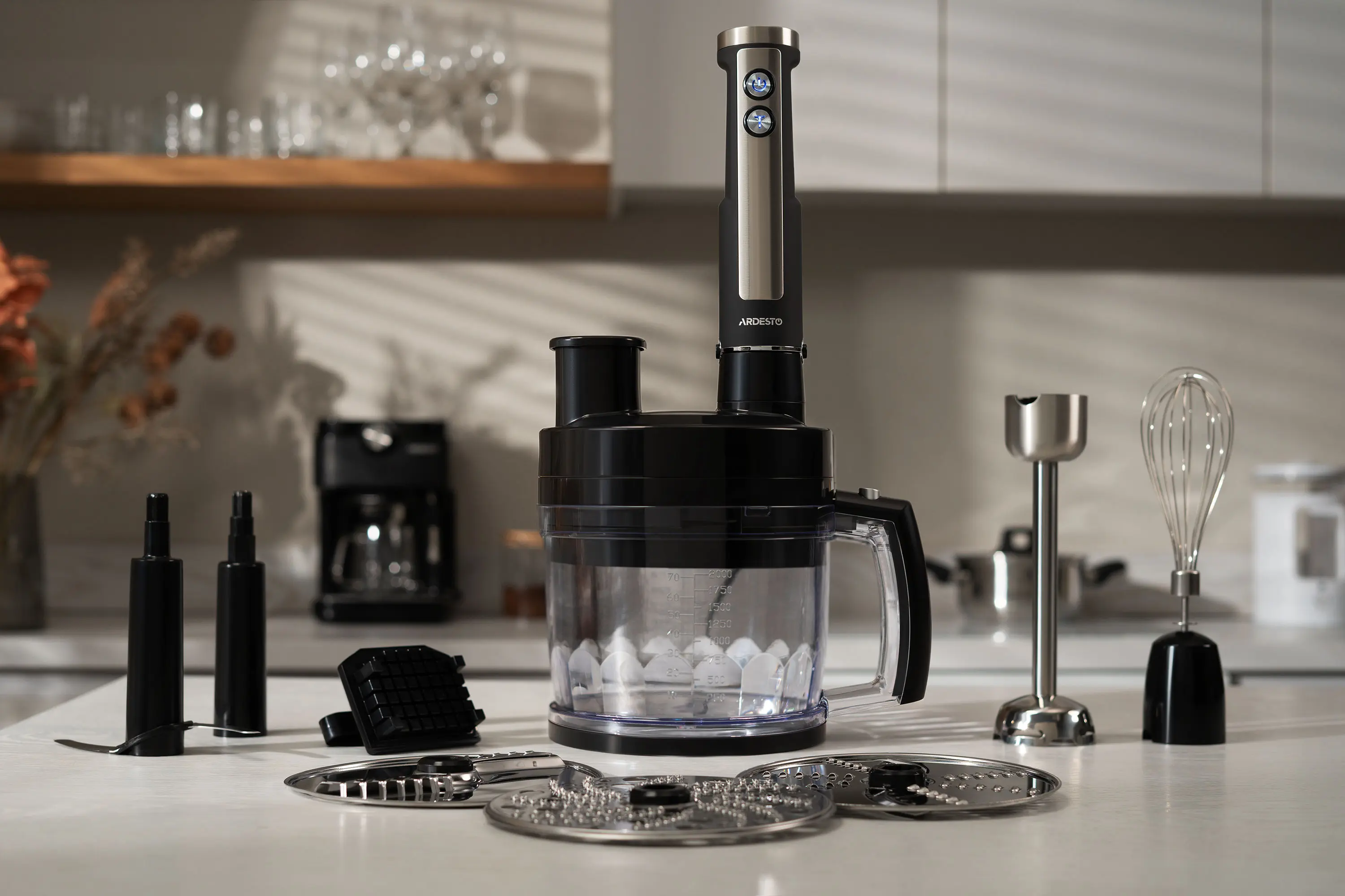 Блендер Ardesto HBSG-1000WHCHSL (Silver/Black) - 12