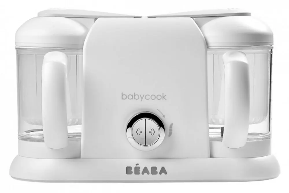 Blender-incalzitor pentru hrana bebelusi Beaba Babycook Plus (White/Silver)