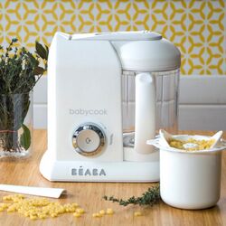 Blender-incalzitor pentru hrana bebelusi Beaba Babycook Solo (White/Silver) Thumb