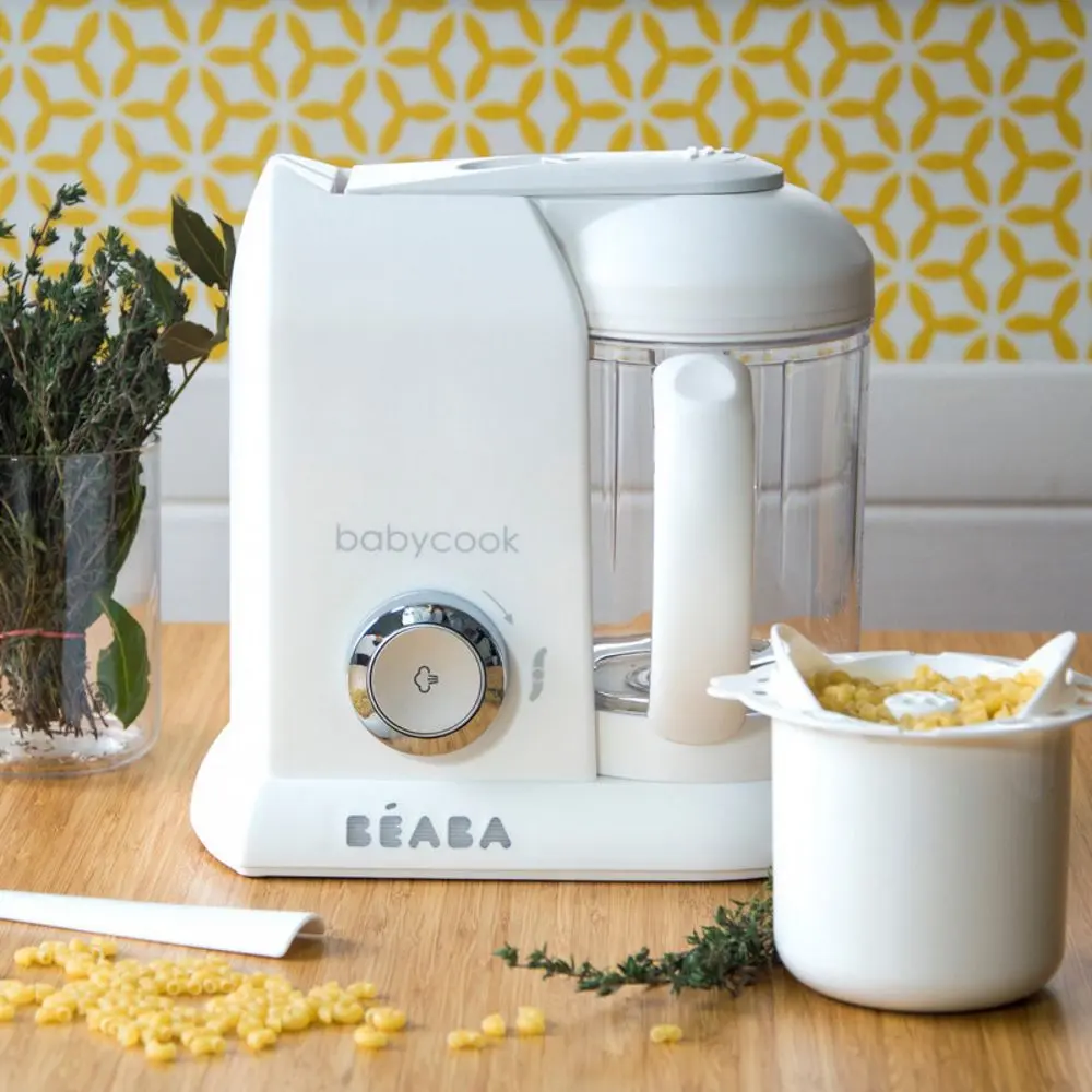 Blender-incalzitor pentru hrana bebelusi Beaba Babycook Solo (White/Silver)