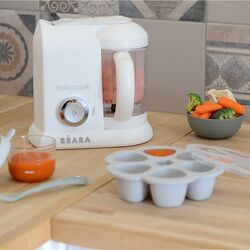 Blender-incalzitor pentru hrana bebelusi Beaba Babycook Solo (White/Silver) Thumb