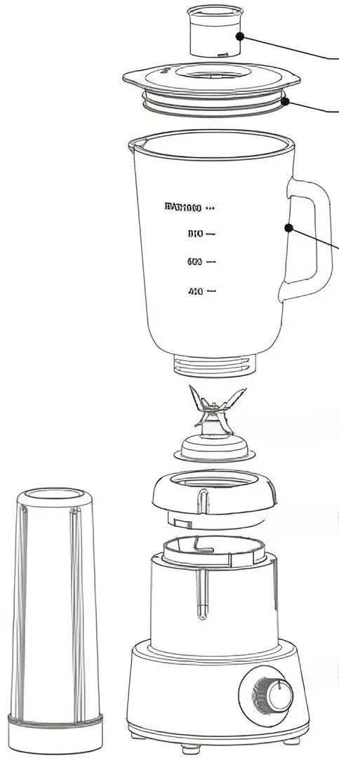 Blender 2in1 Bohm BM5010 (White) - 2