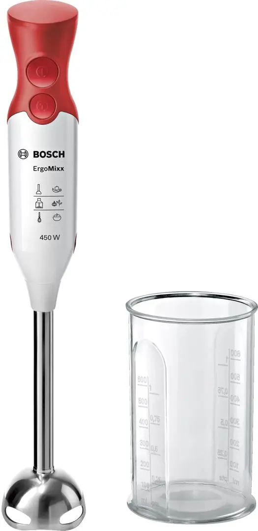 Blender Bosch ErgoMixx MSM64110 (White/Red)