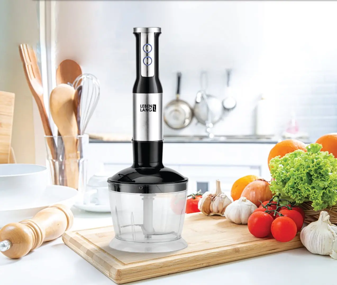 Блендер Bosch Serie 4 MSM4W220 (White/Inox) - 2