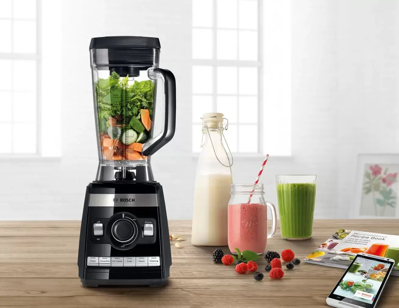 Blender Bosch VitaBoost MMBH6P6B (Inox/Black)