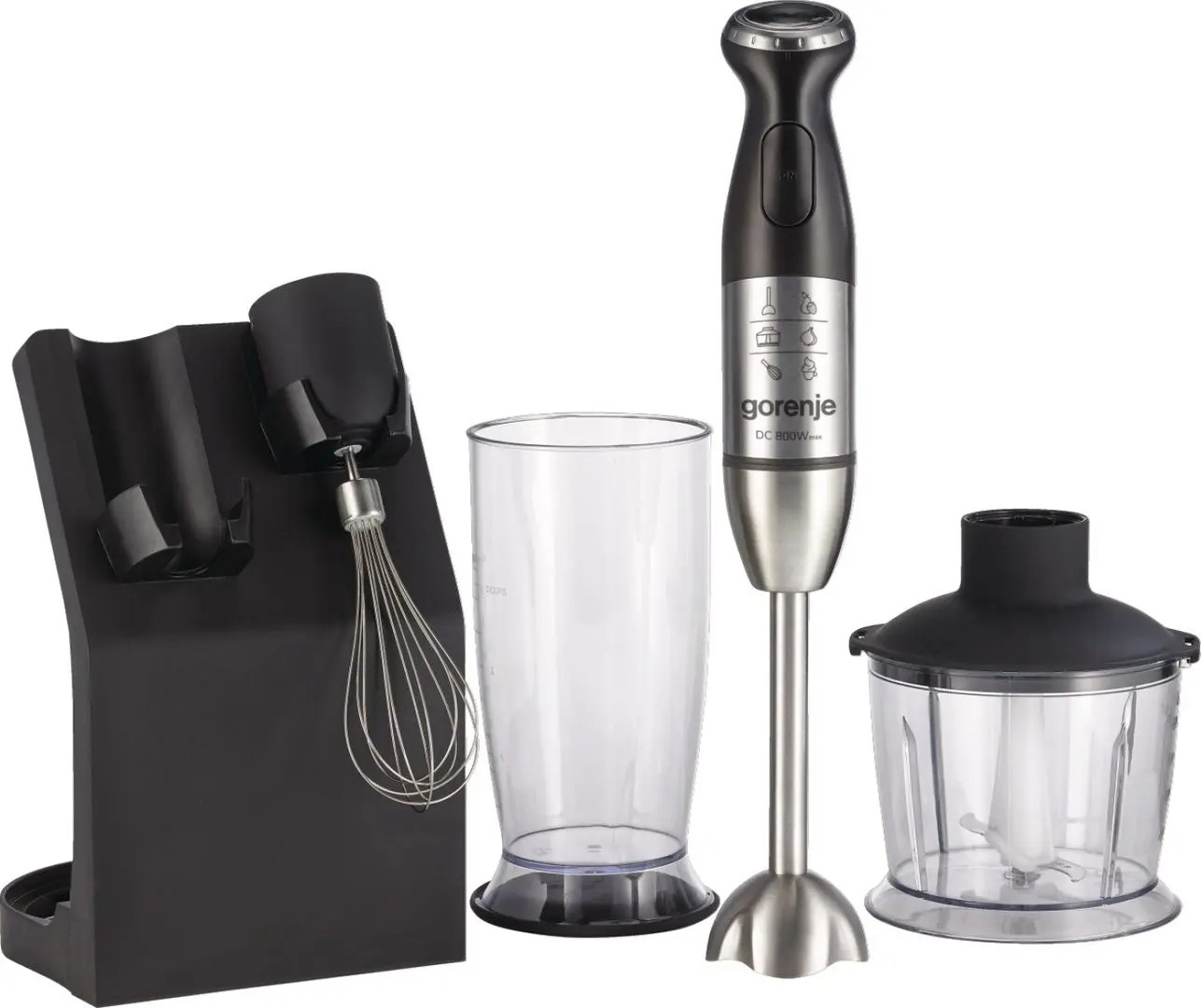 Blender submersibil Gorenje HBC807QB (Black/Inox)