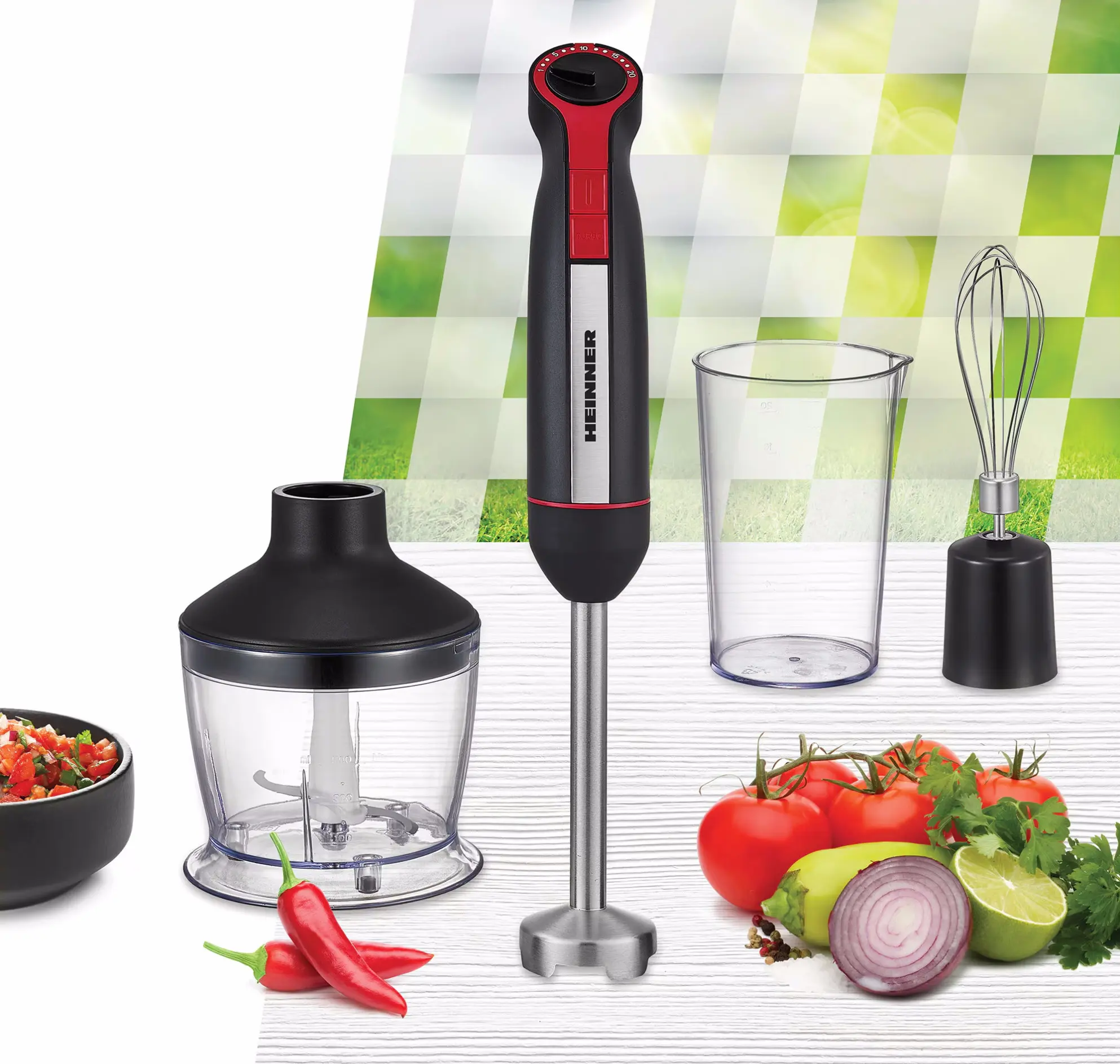 Blender Heinner HHB-DC1200BKRD (Black/Red)