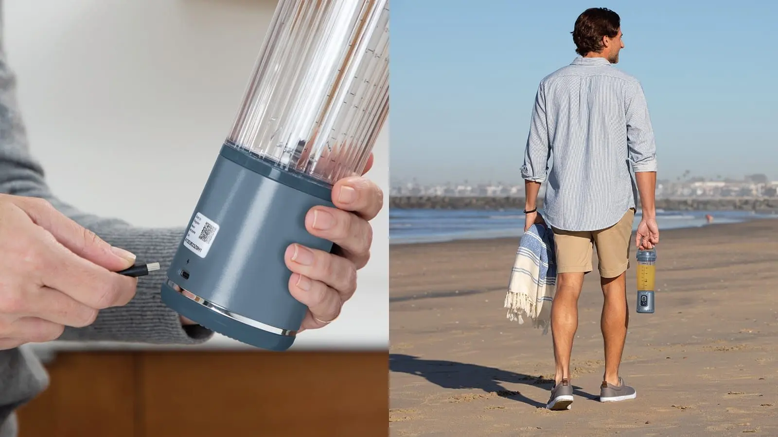 Blender portabil Ninja Blast BC151EUNV (Blue Denim)