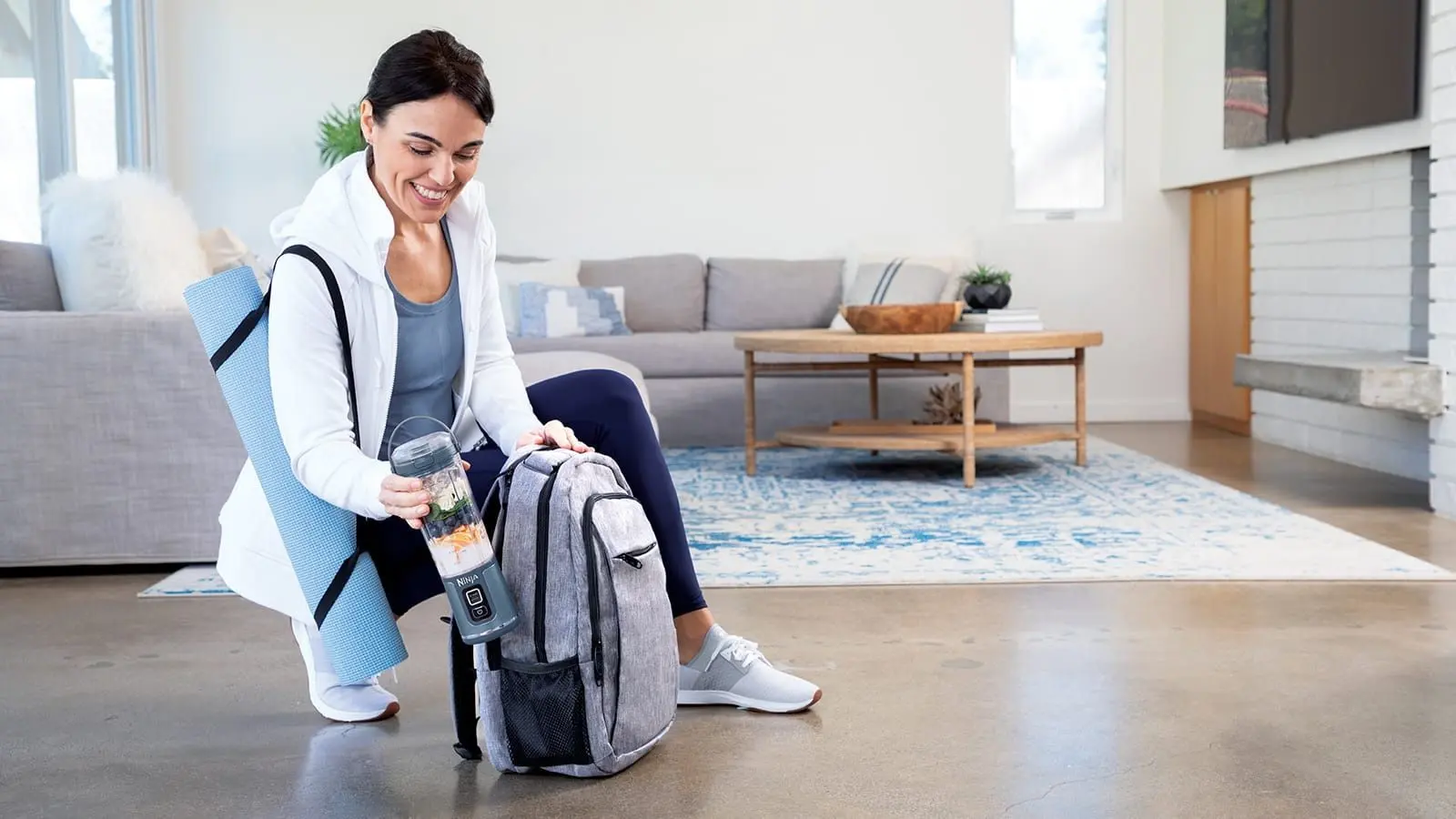 Blender portabil Ninja Blast BC151EUNV (Blue Denim)