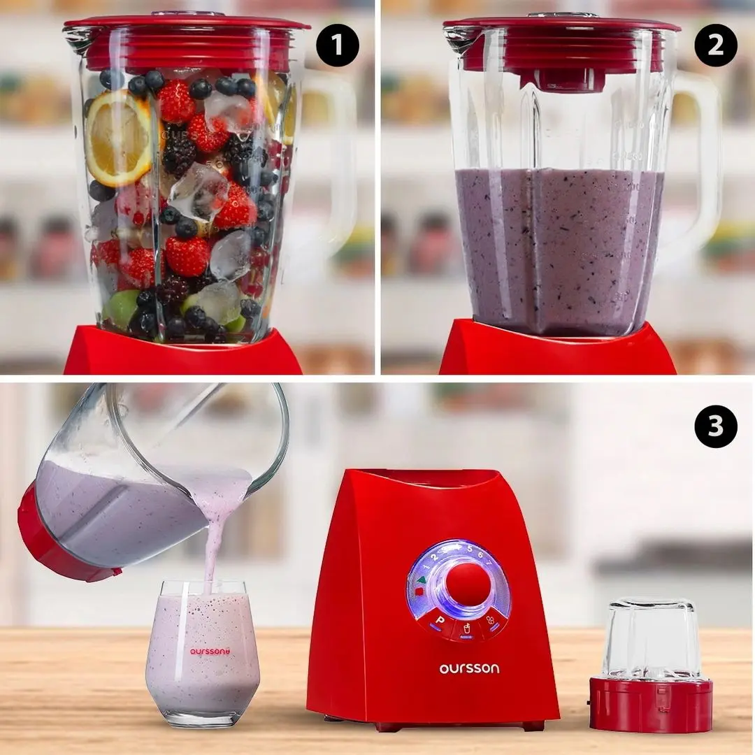 Blender Oursson BL0642G/RD (Red) - 6