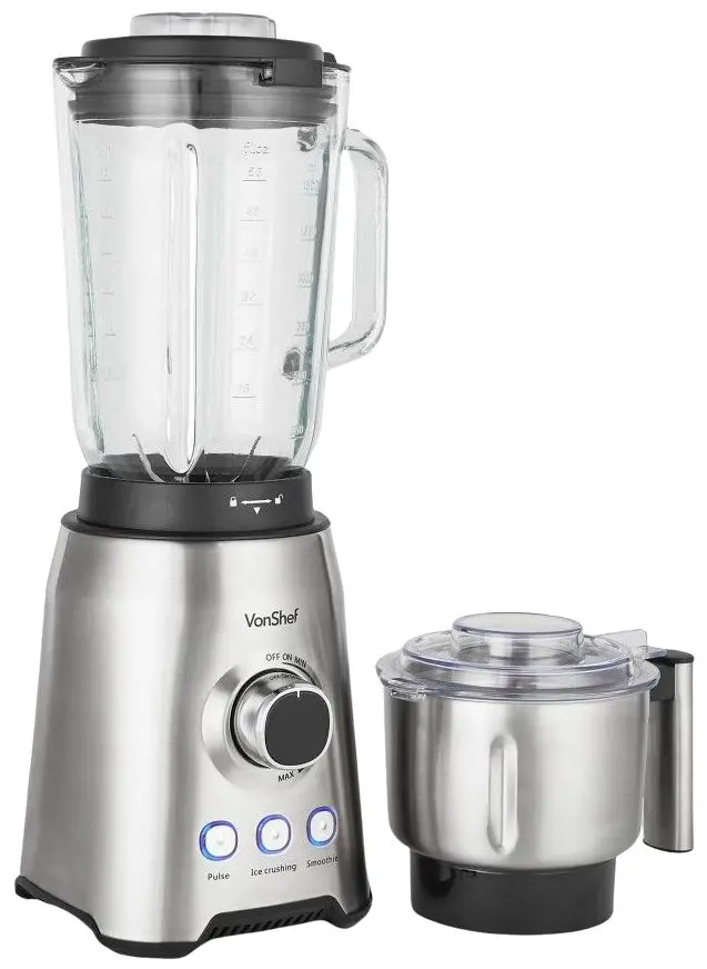 Blender 2in1 VonShef 2000087 (Inox/Black)