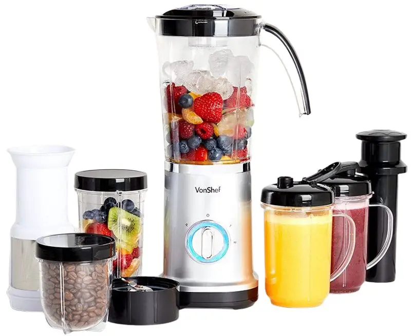 Blender 4in1 VonShef 2013124 (Silver/Black)