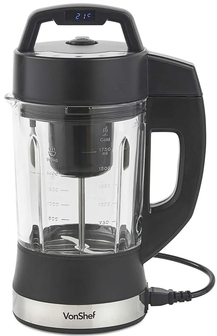 Aparat de preparat supe si blender VonShef 2000002 (Black)