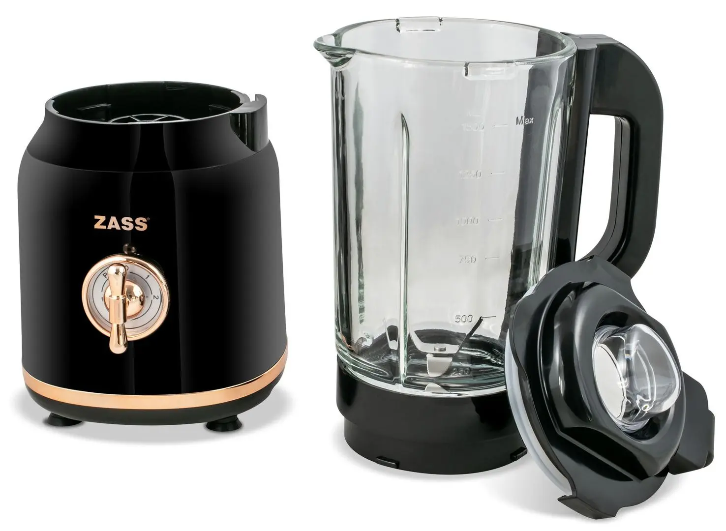 Блендер Zass ZSB 20 (Black/Rose Gold)