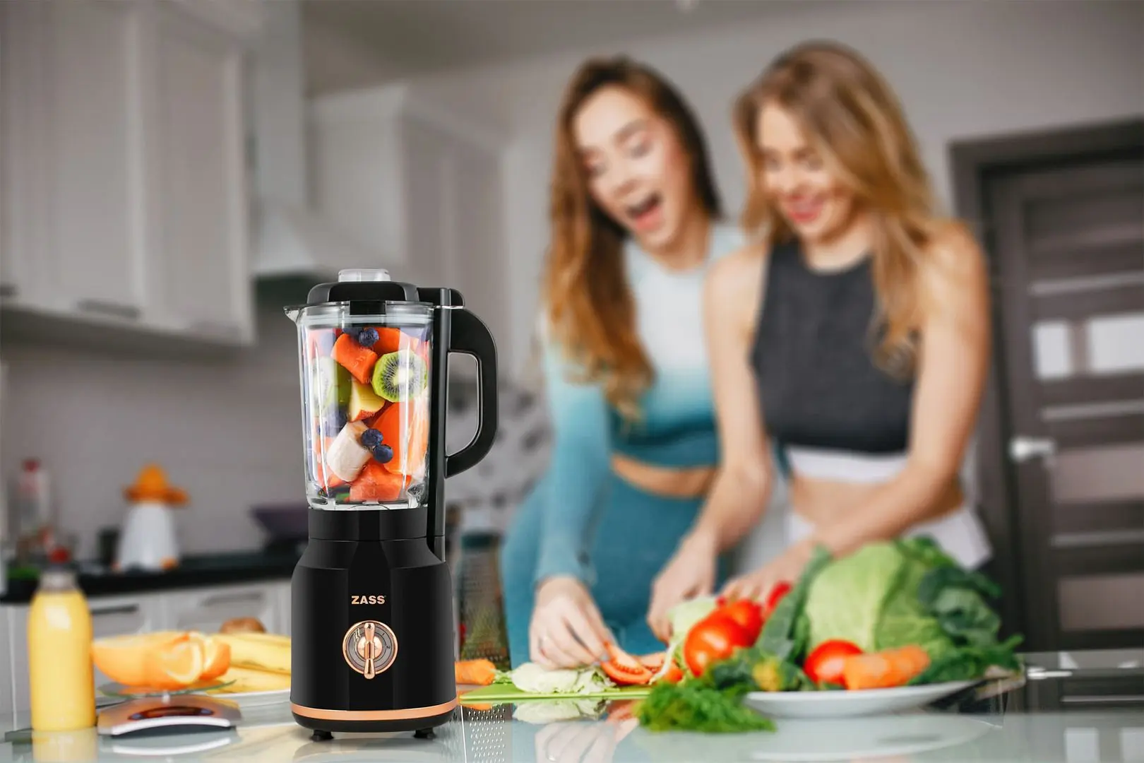 Блендер Zass ZSB 20 (Black/Rose Gold)