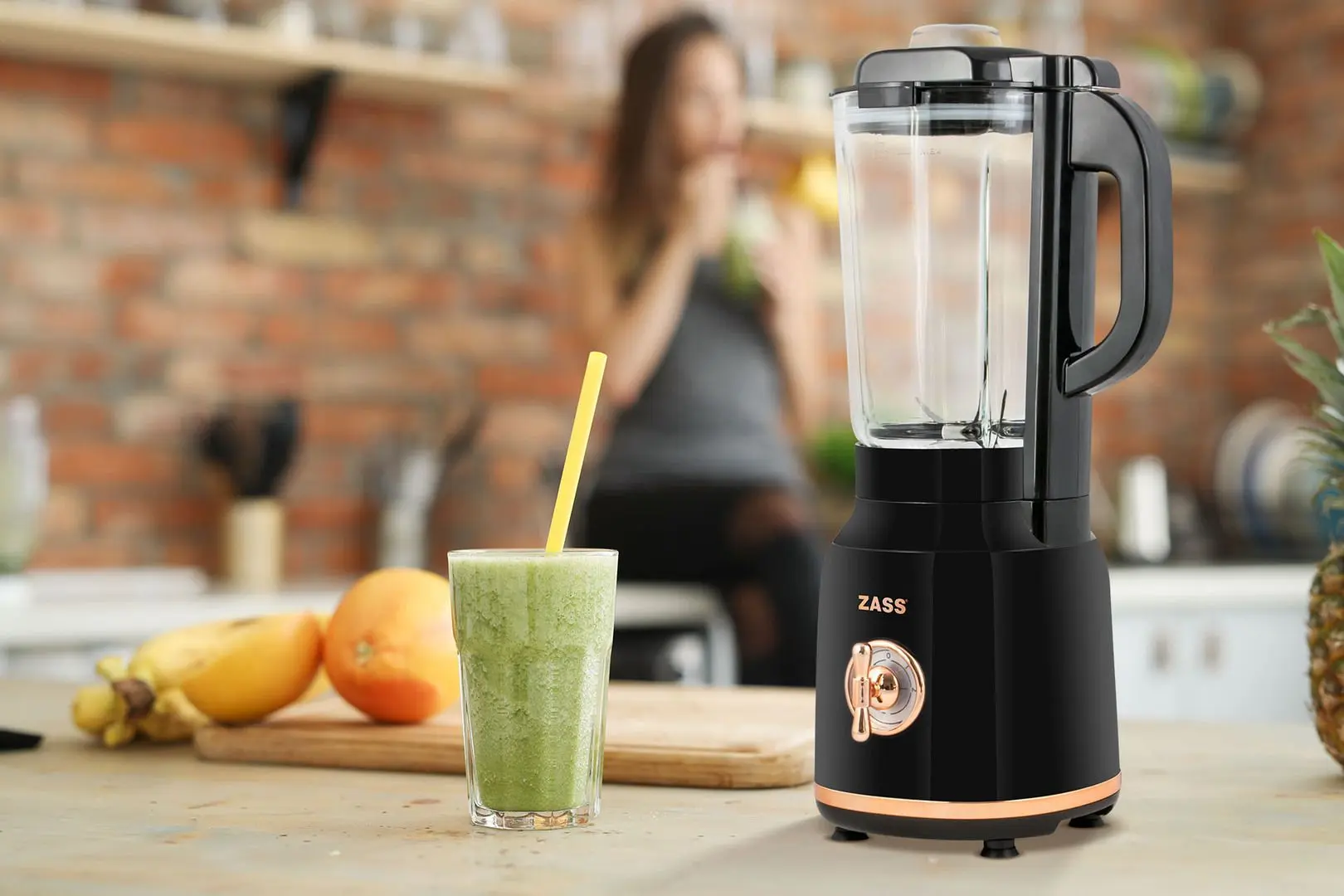 Блендер Zass ZSB 20 (Black/Rose Gold)