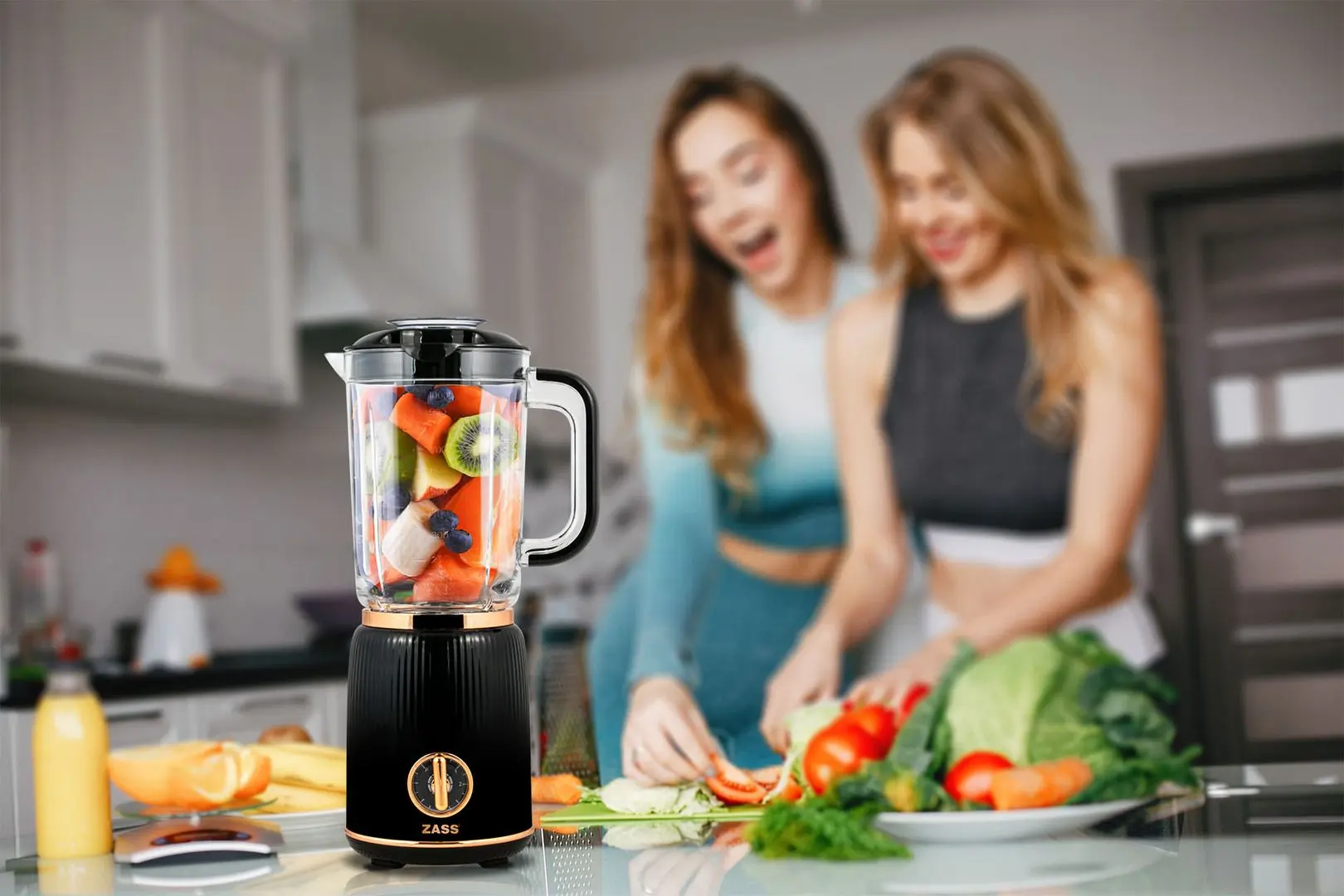Блендер Zass ZSB 21 (Black/Rose Gold)