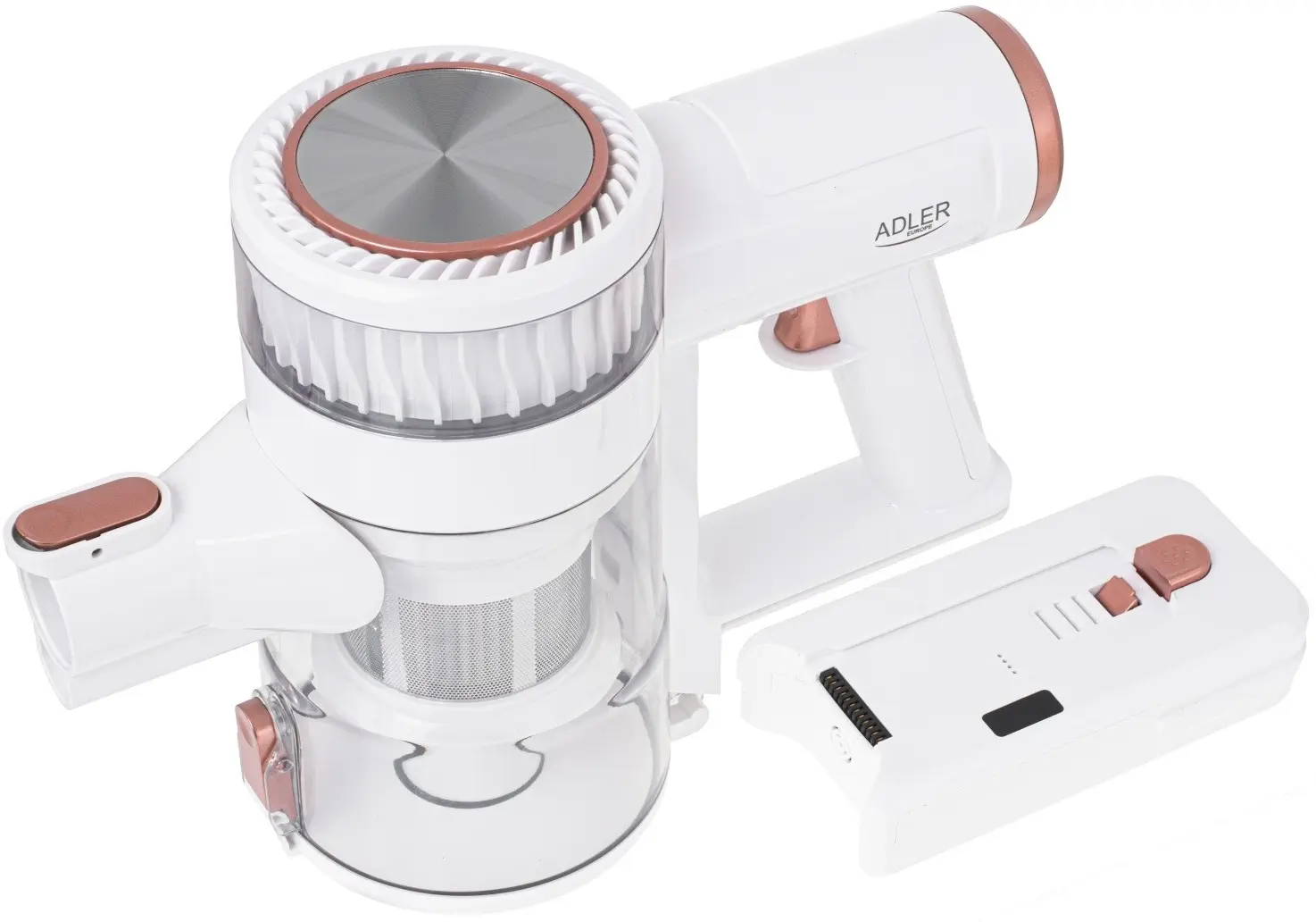 Вертикальный пылесос Adler AD 7079 (White/Silver) - 16