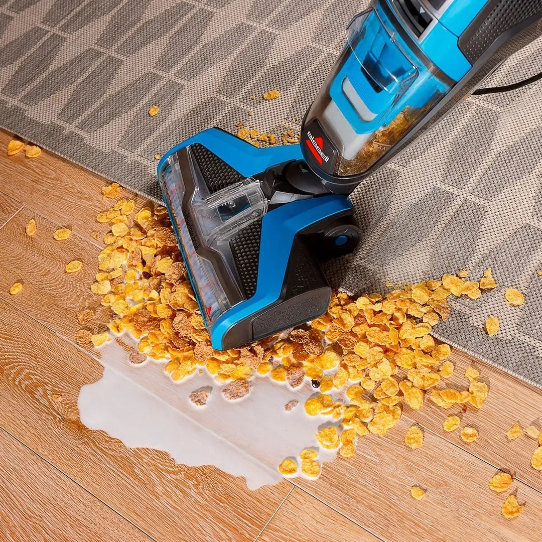 Вертикальный пылесос Bissell CrossWave 17132 (Blue/Titanium) - 5