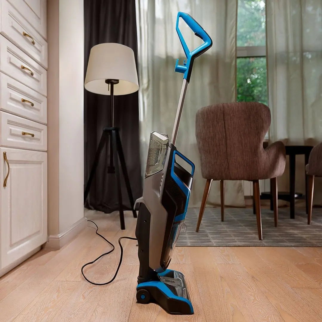 Вертикальный пылесос Bissell CrossWave 17132 (Blue/Titanium) - 6