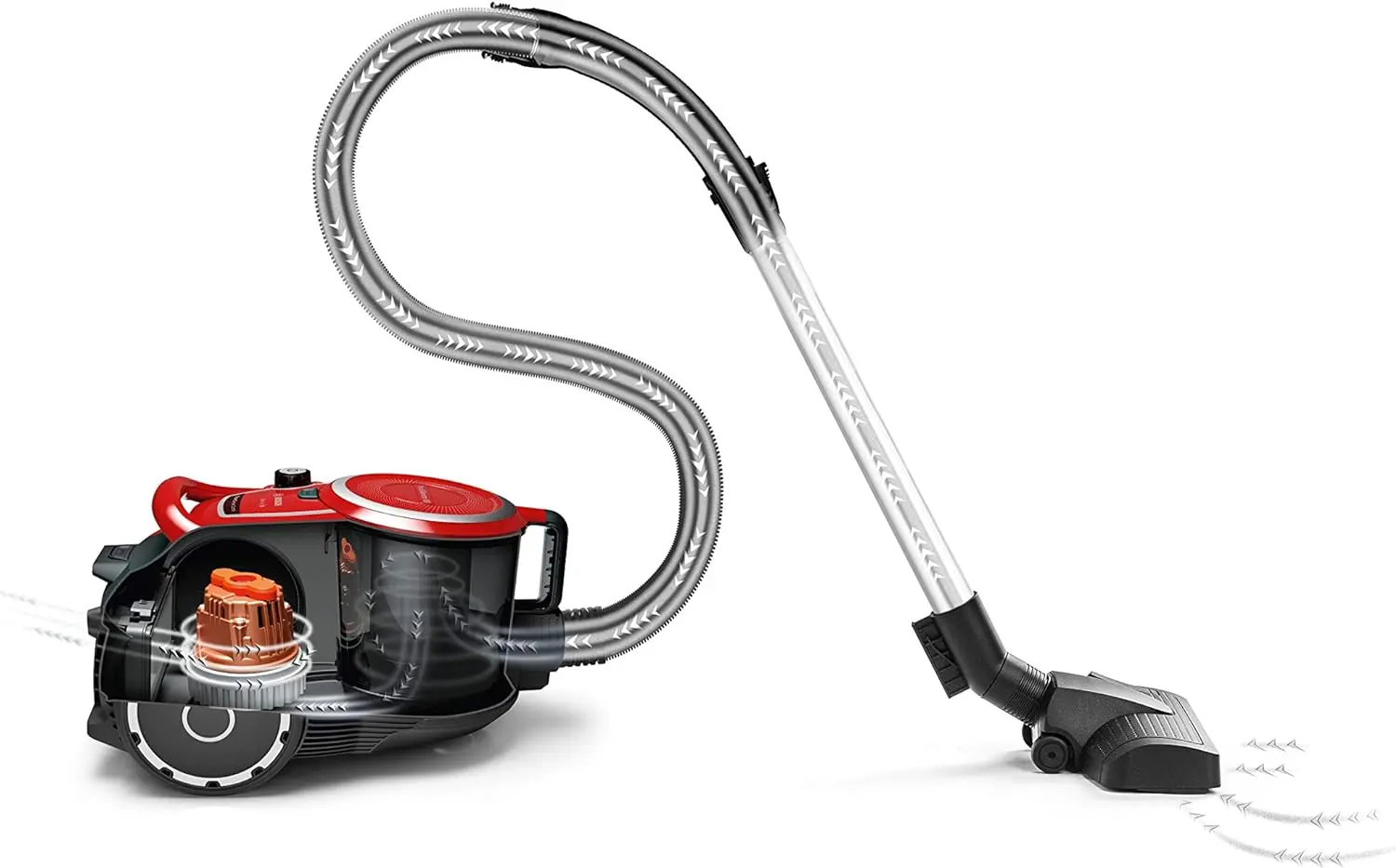 Пылесос Bosch BGS41PET1 (Red)