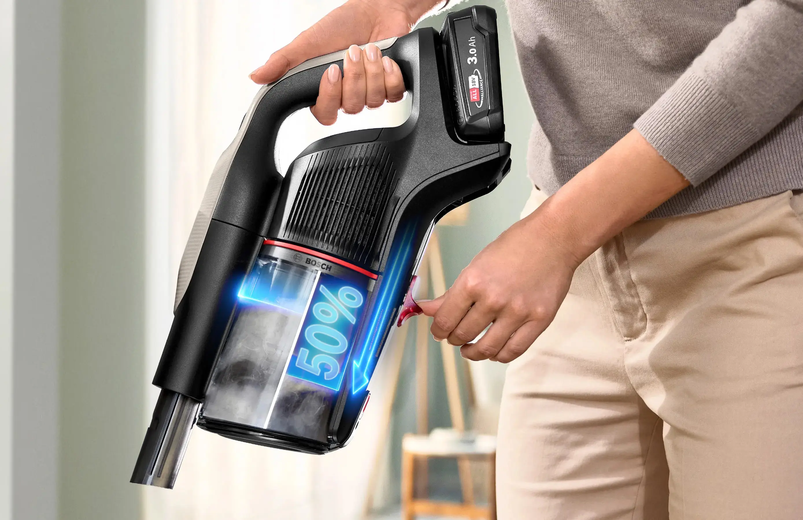 Aspirator vertical Bosch BCS931GAC (Dark Cream) - 4