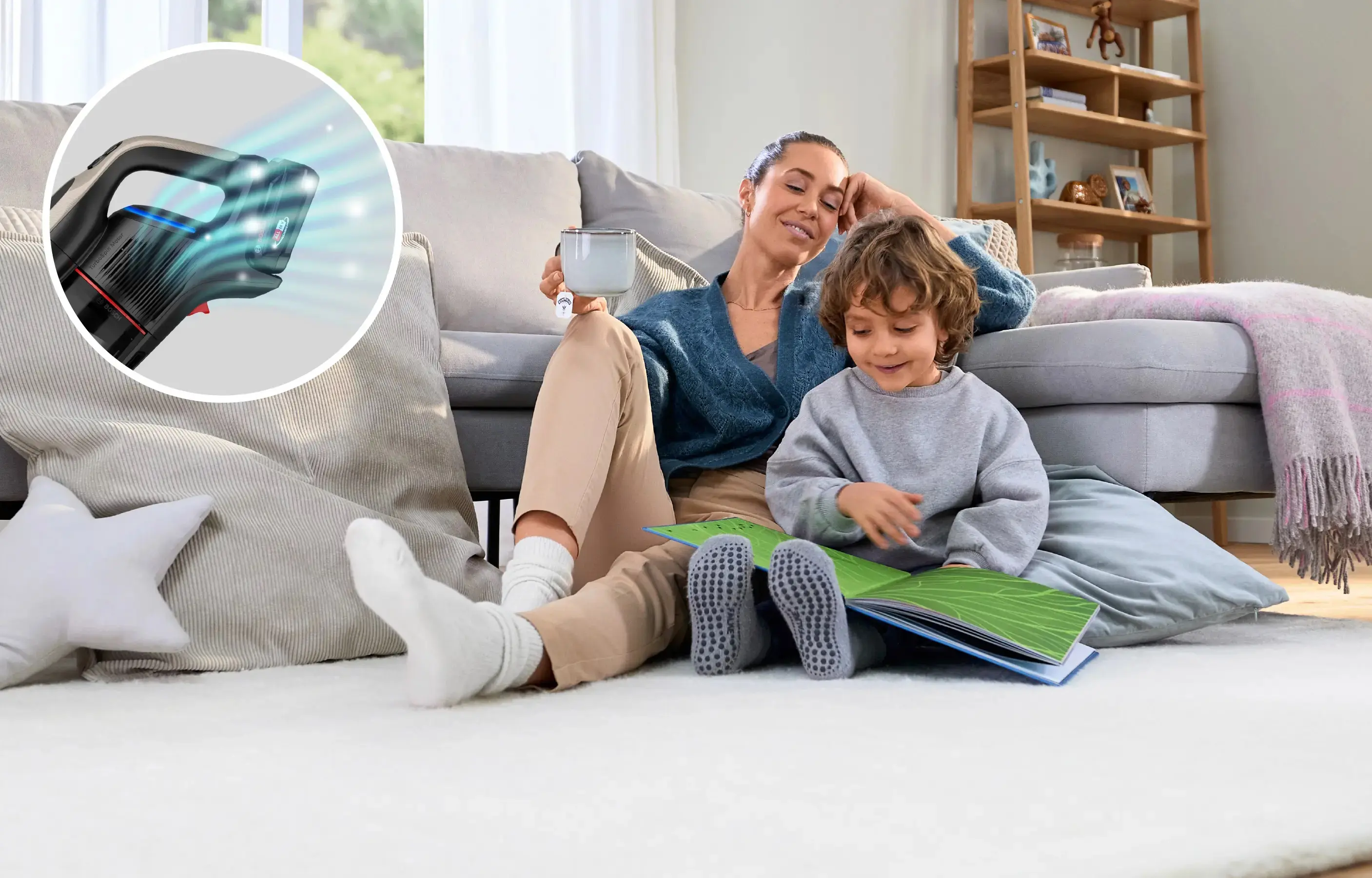 Aspirator vertical Bosch BCS931GAC (Dark Cream) - 5