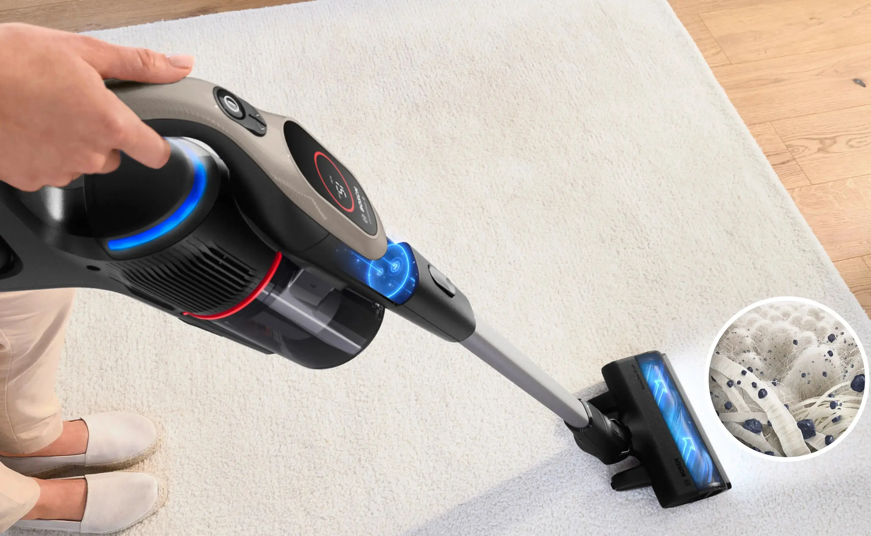 Aspirator vertical Bosch BCS931GAC (Dark Cream) - 9