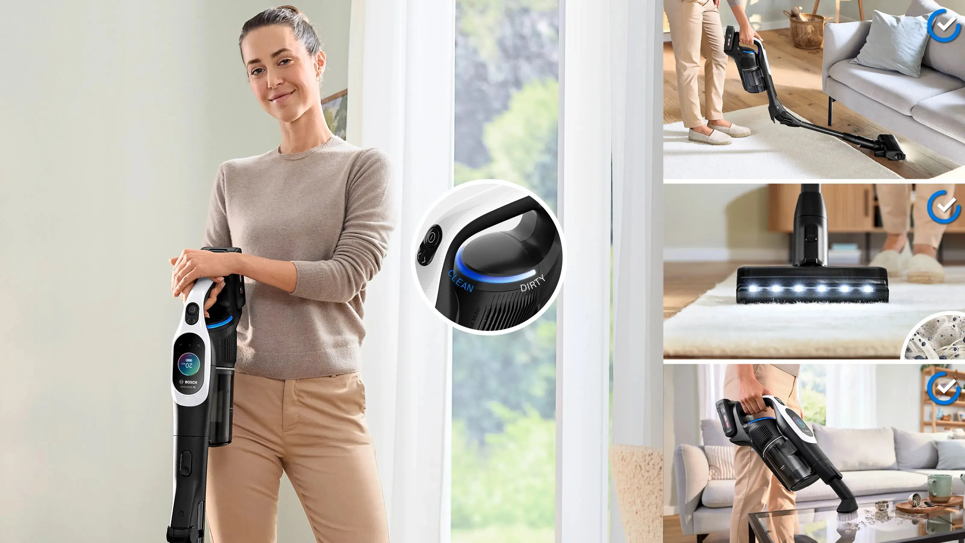 Вертикальный пылесос Bosch Unlimited 10 BCS1041WAC (Black)